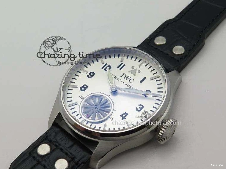 MIROTIME 0115 Big Pilot “Markus Buhler” IW5003 Turbine V6F Best Edition Silver Dial On Leather Strap A Reliable 7315